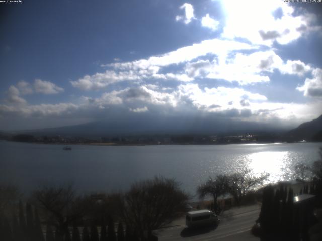 河口湖からの富士山
