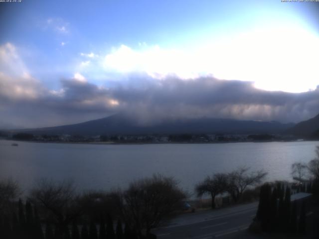 河口湖からの富士山