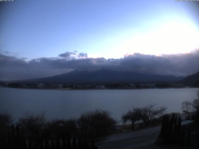 河口湖からの富士山