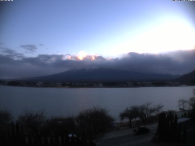 河口湖からの富士山