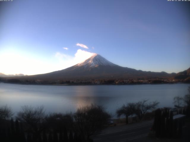 河口湖からの富士山