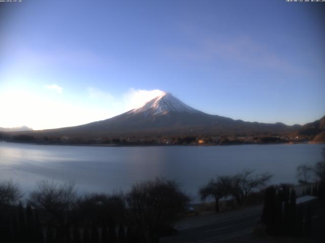 河口湖からの富士山