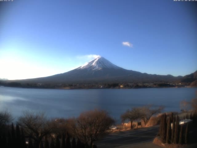 河口湖からの富士山