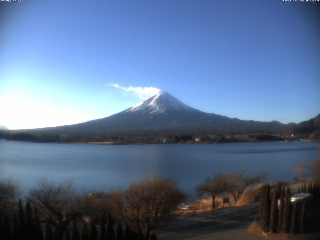 河口湖からの富士山