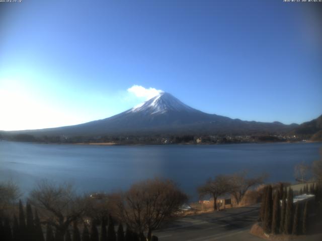 河口湖からの富士山