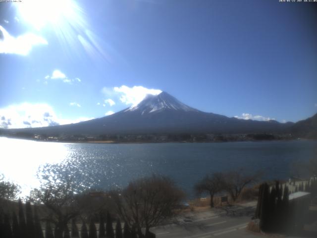 河口湖からの富士山