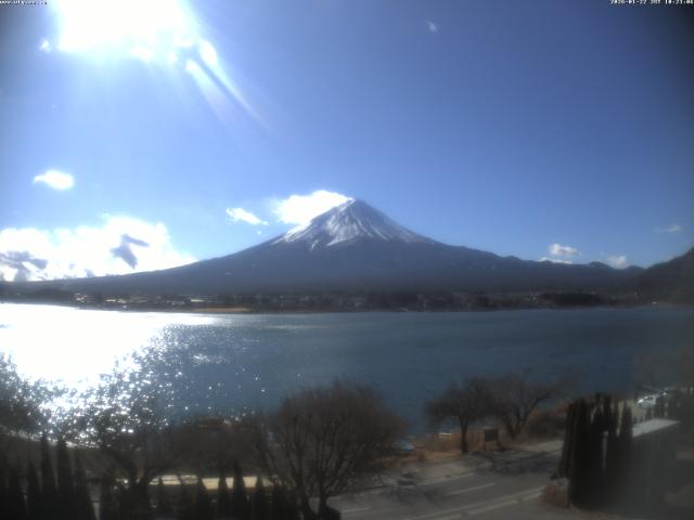 河口湖からの富士山