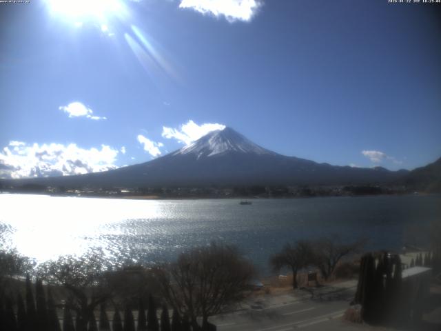 河口湖からの富士山