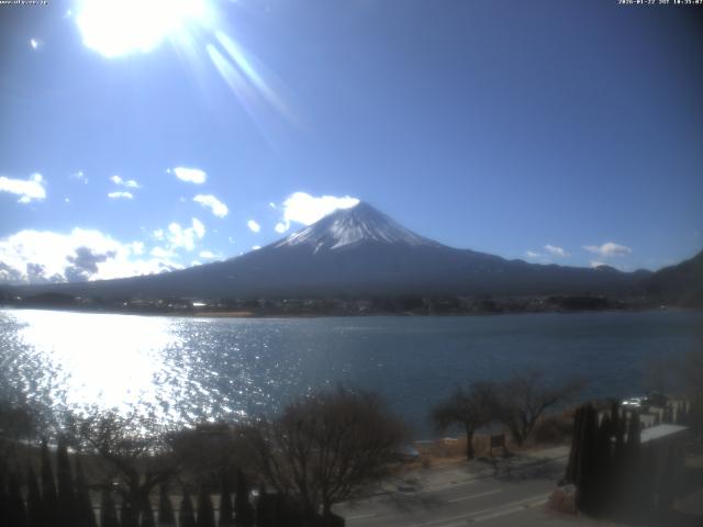 河口湖からの富士山