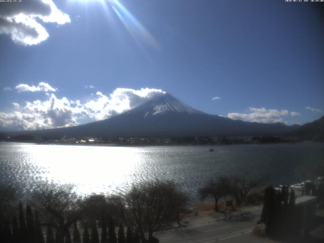 河口湖からの富士山