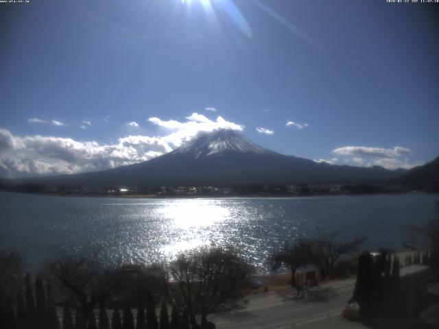 河口湖からの富士山