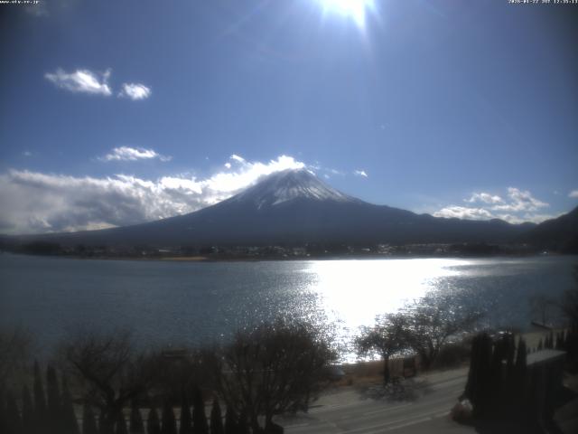 河口湖からの富士山