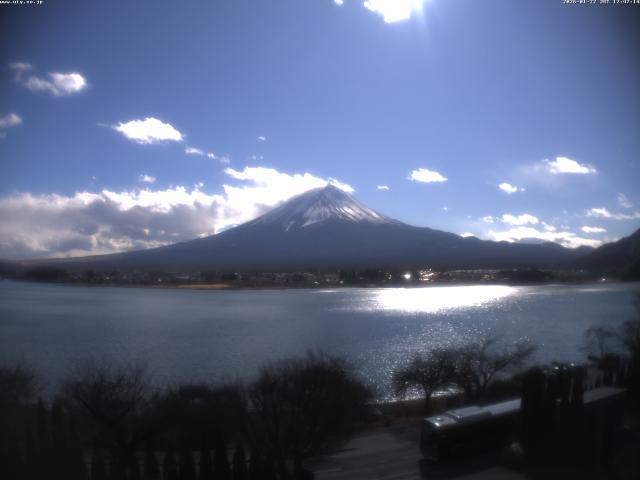 河口湖からの富士山