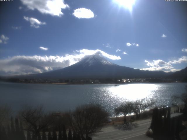 河口湖からの富士山