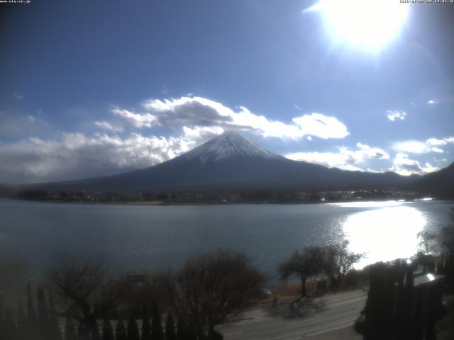 河口湖からの富士山