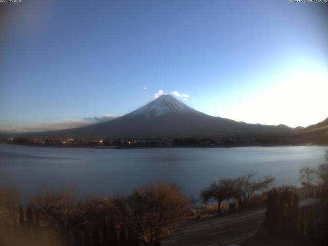 河口湖からの富士山