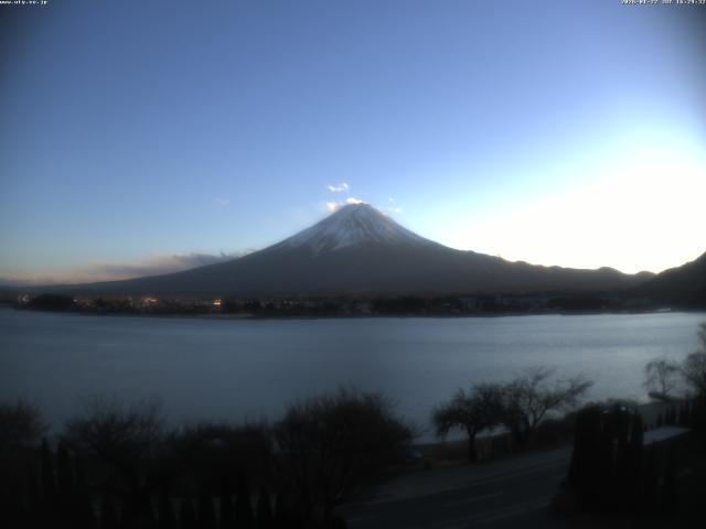 河口湖からの富士山