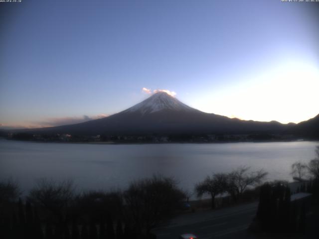 河口湖からの富士山