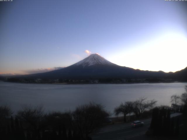 河口湖からの富士山
