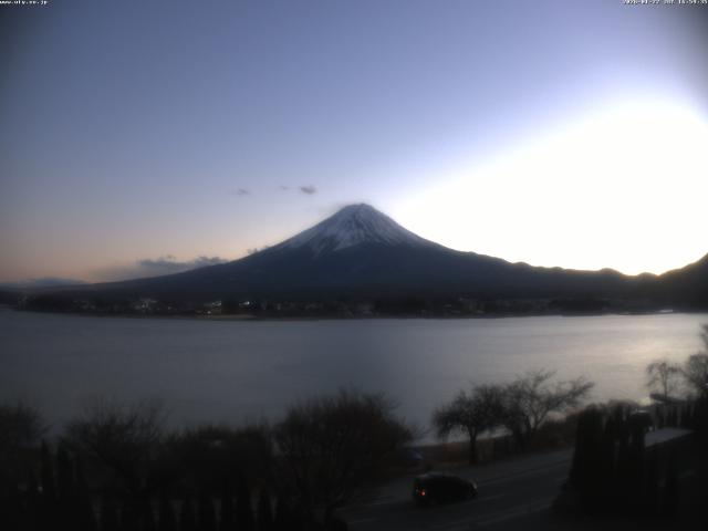 河口湖からの富士山