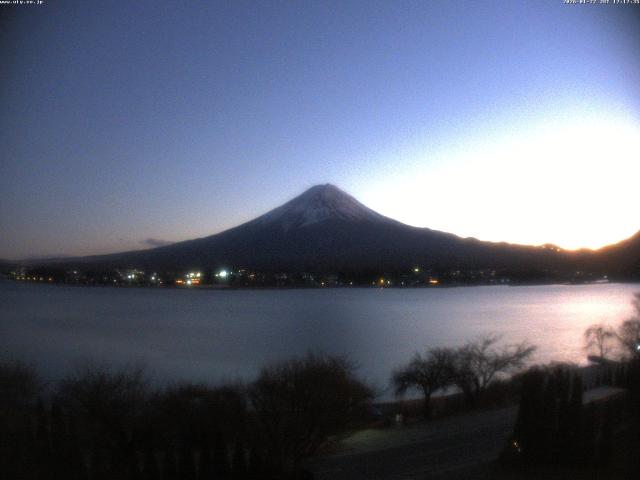 河口湖からの富士山