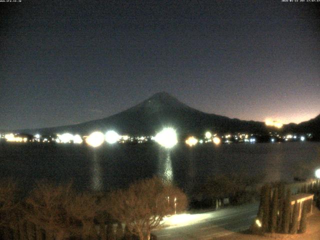 河口湖からの富士山