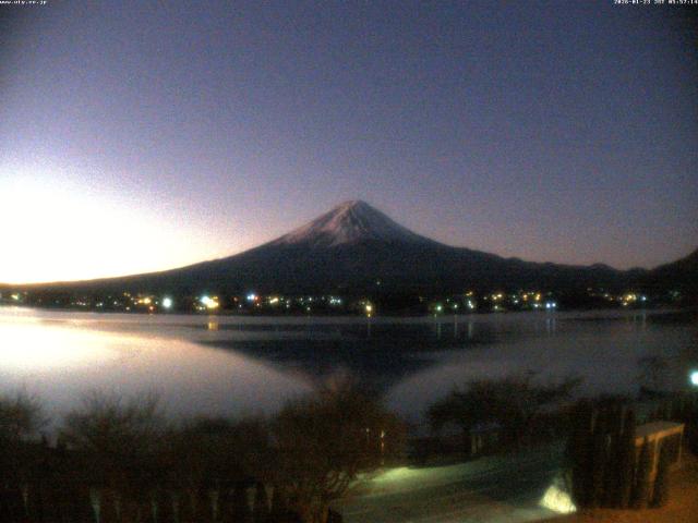 河口湖からの富士山