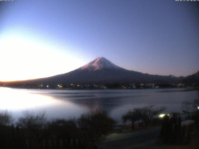 河口湖からの富士山