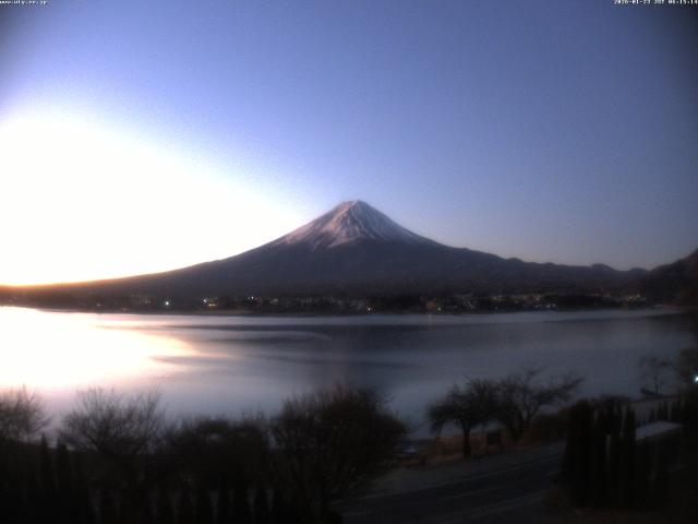 河口湖からの富士山