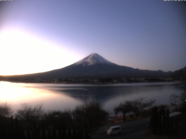 河口湖からの富士山