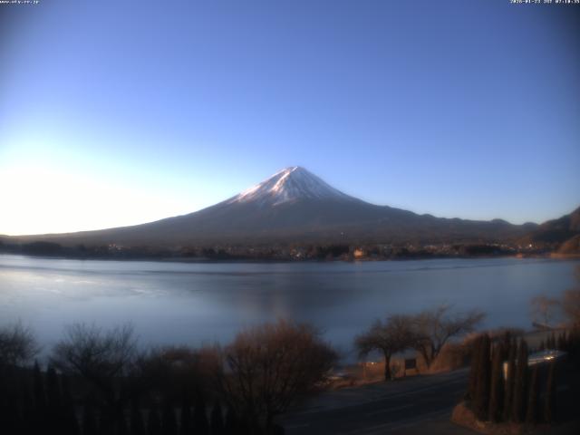 河口湖からの富士山
