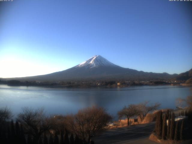 河口湖からの富士山