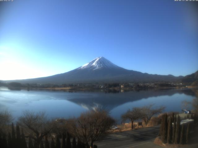 河口湖からの富士山