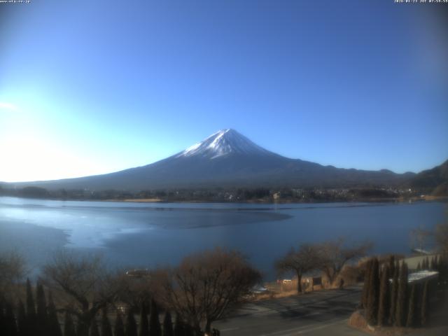 河口湖からの富士山