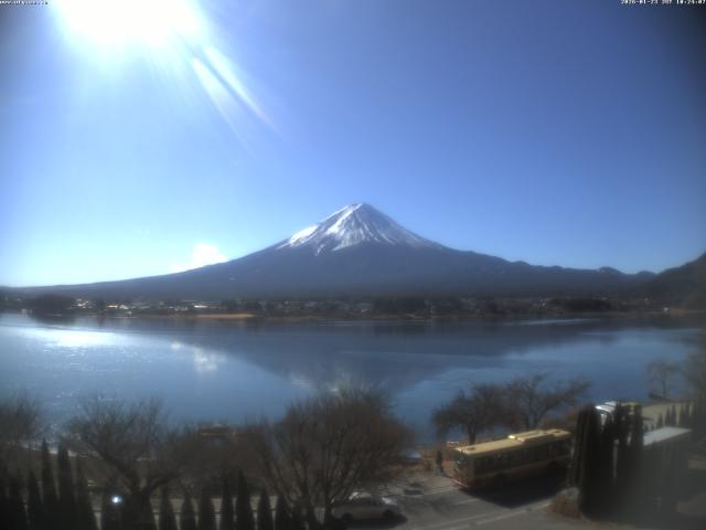 河口湖からの富士山