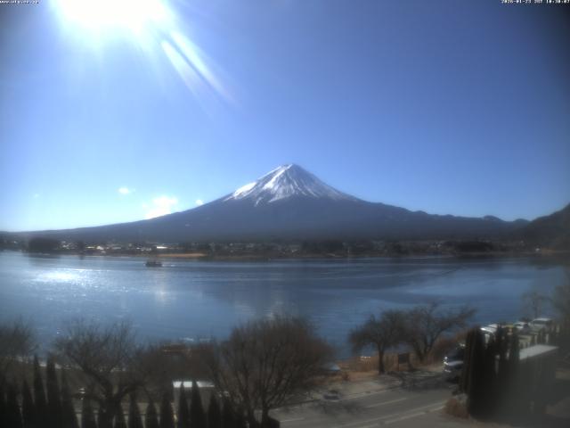 河口湖からの富士山