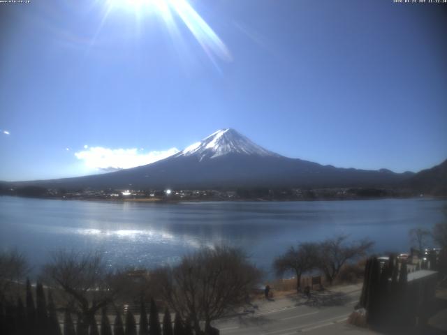 河口湖からの富士山