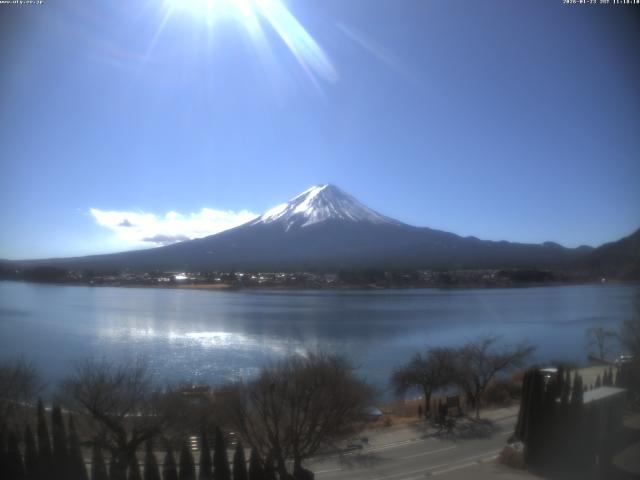 河口湖からの富士山