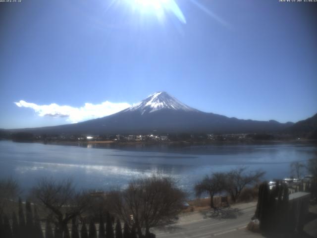 河口湖からの富士山