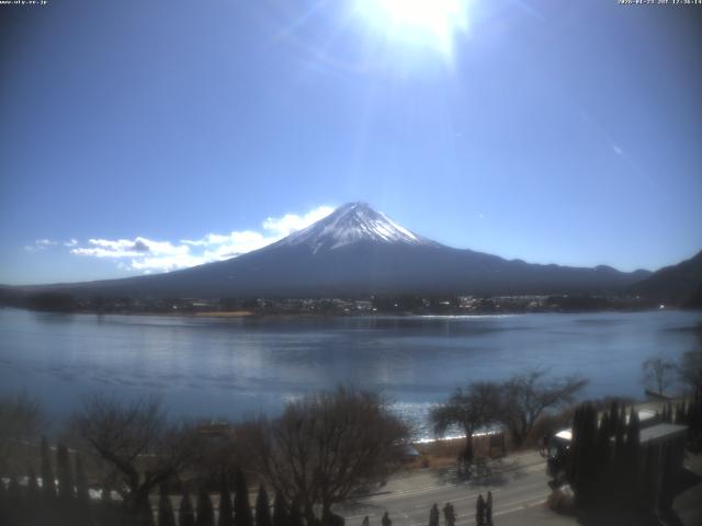 河口湖からの富士山