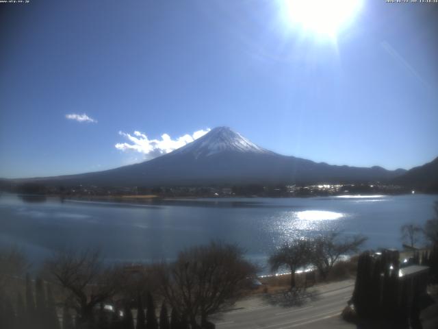 河口湖からの富士山