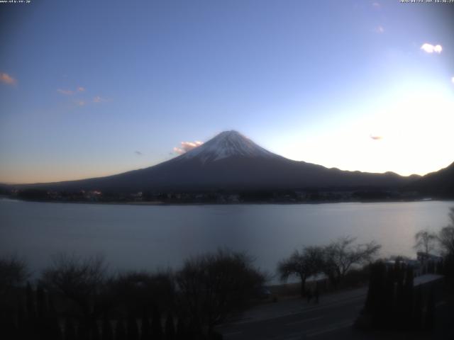 河口湖からの富士山