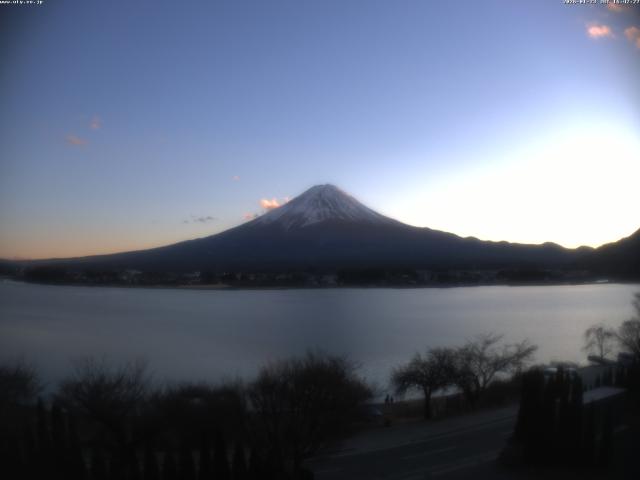 河口湖からの富士山