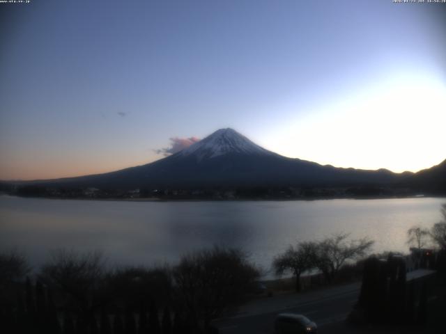 河口湖からの富士山