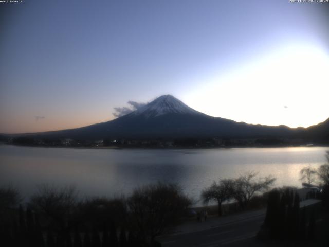 河口湖からの富士山