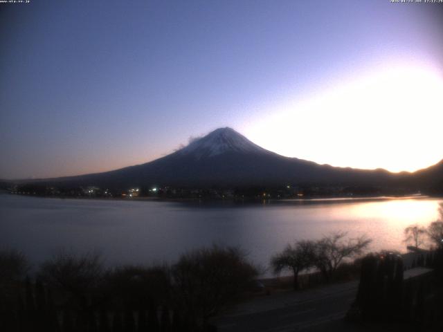 河口湖からの富士山