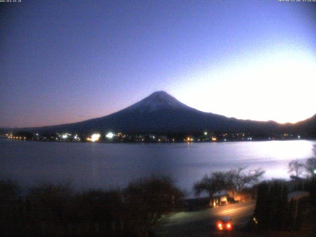 河口湖からの富士山