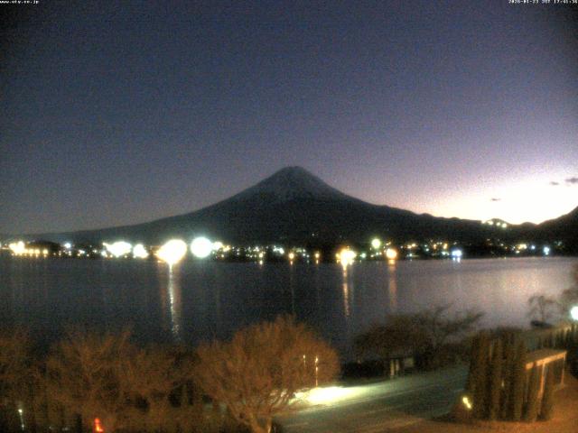 河口湖からの富士山