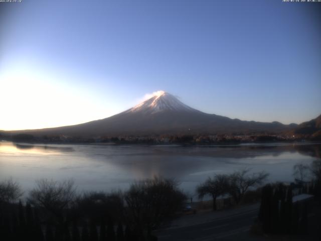 河口湖からの富士山