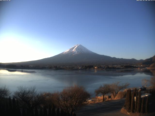 河口湖からの富士山